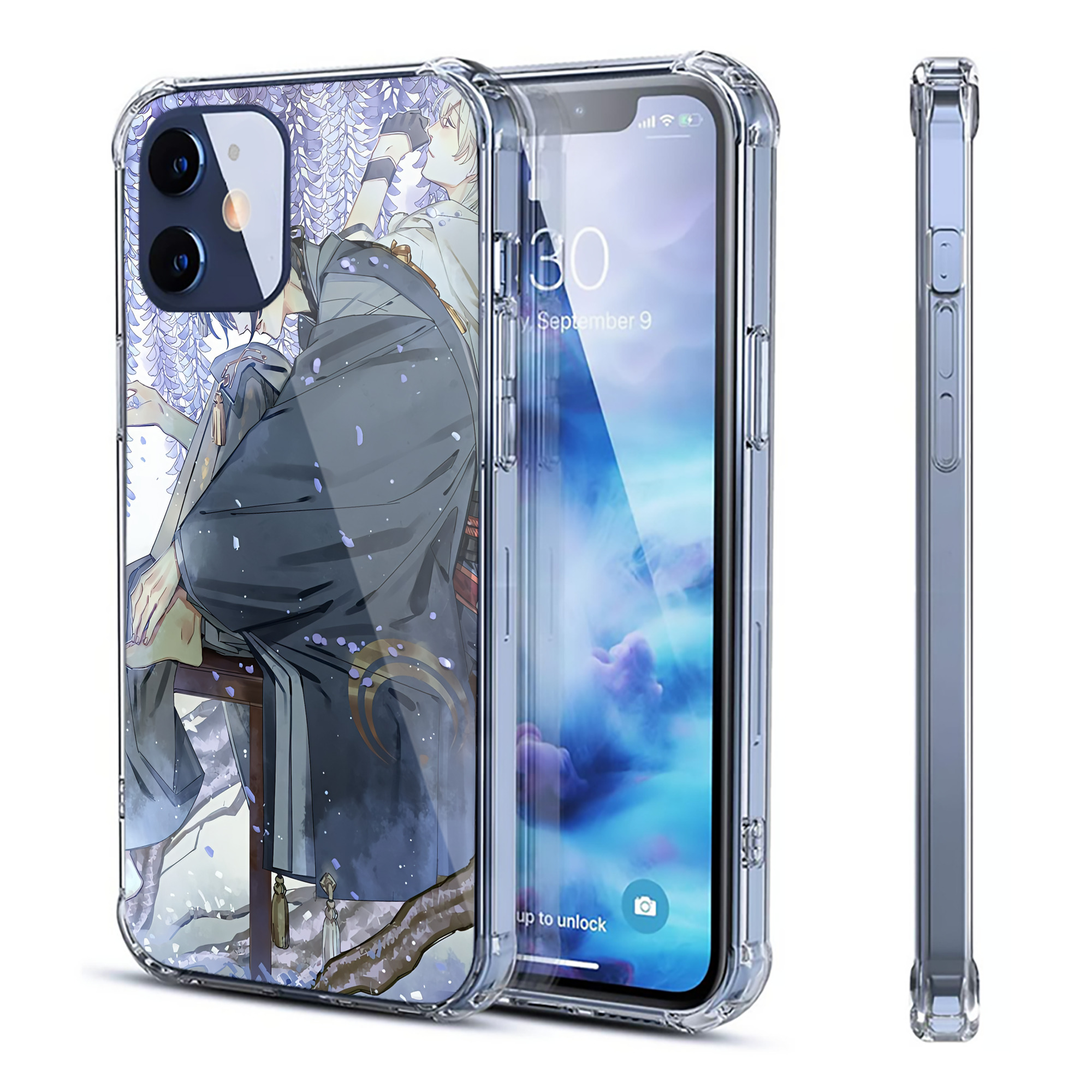 （画像用） 刀剣乱舞 Touken Ranbu 【iPhone 12シリーズ対応】透明スマホケース（クリアソフトケース）
